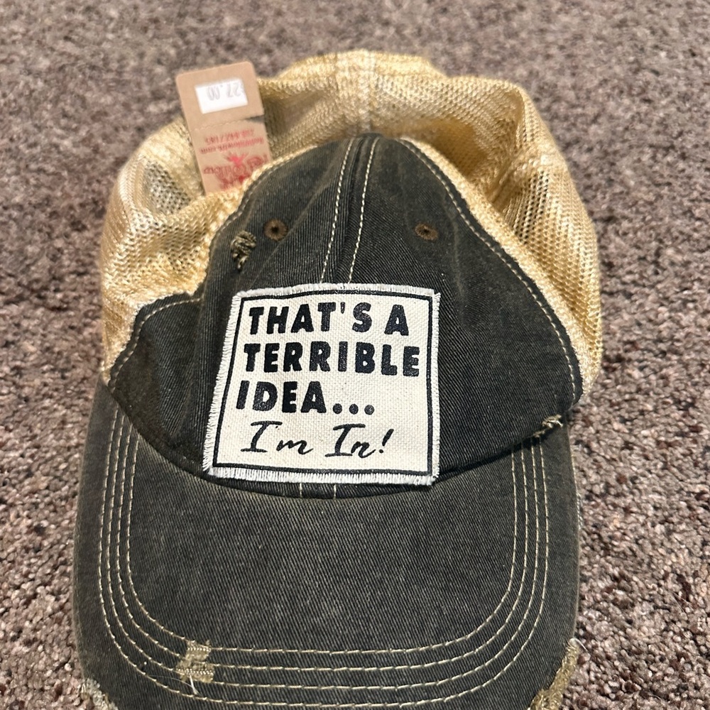 Willow Gold and Black Baseball Hat!